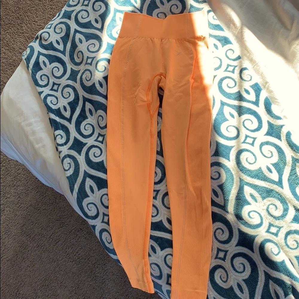 Authentic bright orange 🍊 gym shark leggings